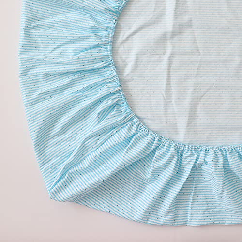 Emenpy Комплект спално бельо за бебешко легло от памук за най-Малките Момчета и Момичета, 3 предмет, Детско Спално