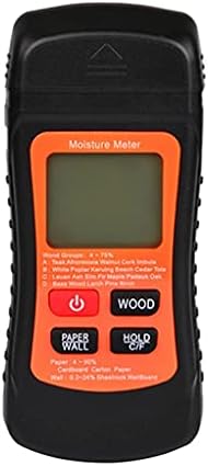 Измерване на Влажност на Дървесина WDBBY LCD Дигитален Тестер за влага със Зелена Подсветка Контактен Тип, Изтичане на Вода