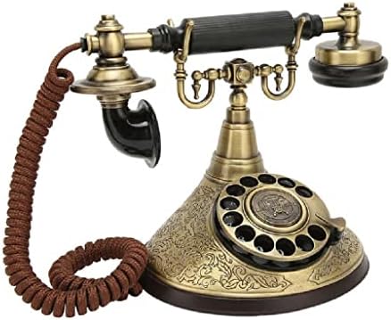 N/A Ретро Телефон С Въртящ се Набор от Стаята, Кабелна Старомоден Телефон с възможност за Регулиране на силата на