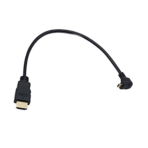 Ъглов кабел Micro HDMI-HDMI; Seadream 2 опаковки Кабелен конектор Micro HDMI Male-HDMI Male с ъгъл на наклон на 1 крак на 90