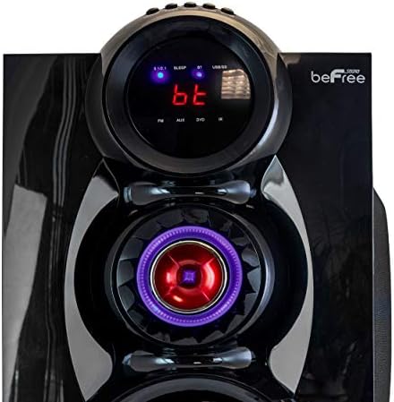 beFree Sound BFS-600, 5.1-Канална Акустична Система за Съраунд звук Bluetooth, Червен