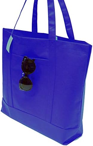 Подарък чанта-тоут за хранителни стоки Expressions | Тежкотоварни Особено Големи Подарък Пакети, Рециклируеми Нетъкан Пазарски Чанти с Джоб