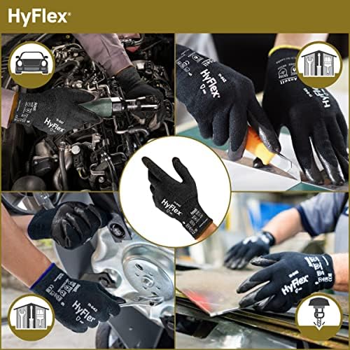Ръкавици HyFlex 11-542 за защита от порязвания - Леки, С висока степен на защита от порязване, с гърчове, Размер X Малък (опаковка от 12 броя)
