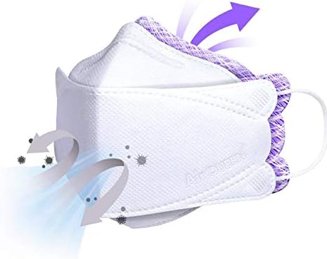[Опаковка от 10 броя] [Air Queen] 3-слойная защитна маска за лице с нанофильтром за възрастни [В индивидуална опаковка]
