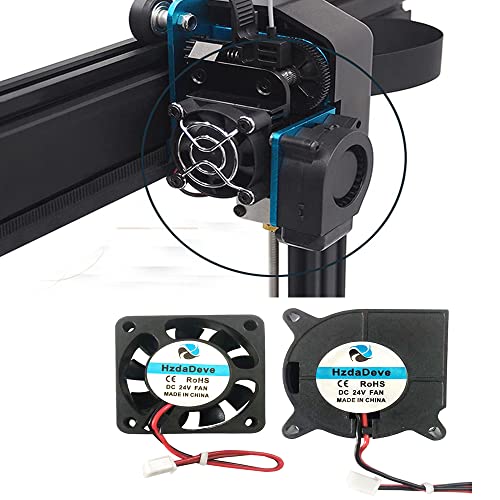 HzdaDeve 3D Принтер 24 4010 40X40X10 мм Вентилатор Вентилатор 4020 40x40x20 мм Вентилатор за Охлаждане на Екструдер