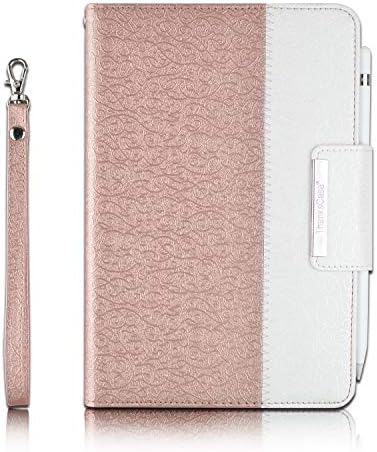 Калъф Thankscase за iPad Mini 5 7,9 2019/iPad Mini 4-2015, Въртящ се Кожен калъф с държач за моливи, Отточна тръба на шарнирна връзка за Носене, Вградени в каишка за ръка, джоб за портфейл