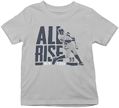 Тениска за бейзболни фенове 99 Aaron All Rise for The Judge, Класическа Младежка Тениска Dri-Power, Унисекс, Ню Йорк Стил, Ретро-Джърси