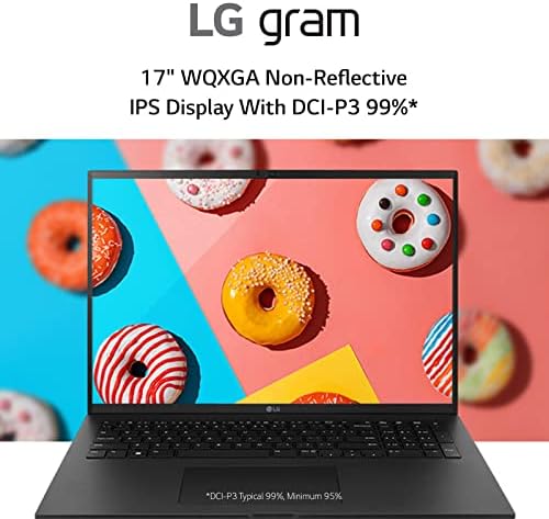 Ультралегкий лаптоп LG грам (2022) 17Z90Q, 17-инча (2560 х 1600) IPS-дисплей, процесор Intel Evo i7 1260P 12-то