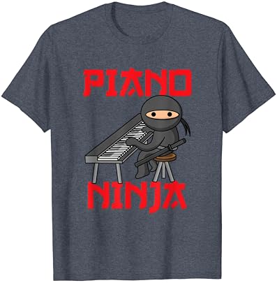 Piano Ninja | Забавен Подарък Тениска Пианист-Клавишника