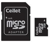 Cellet 2GB microSD карта за смартфон на Microsoft KIN TWO GSM с потребителски флаш памет, висока скорост