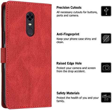 Защитно кобур е Съвместима с калъф Xiaomi Redmi 5 Plus е Съвместим с калъф-портфейл Redmi 5 Plus, Тънък Калъф За телефон от