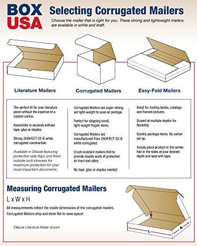 КУТИЯ за пощенски пратки за САЩ BM12932BFKSK Easy-Fold, широчина 9 см, Височина 3 см, дължина 12 инча, Крафт (опаковка