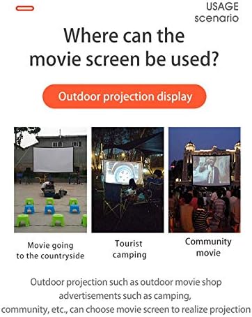 Портативен Сгъваем Домашен Уличен прожекционен екран TWDYC 16:9 с висока плътност KTV Office 3D HD Projector (размер: 60