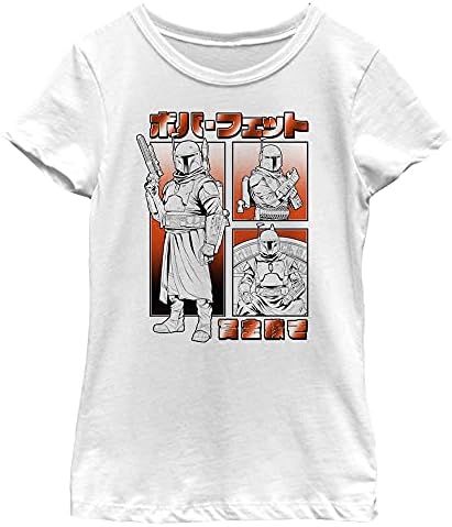 Тениска за момичета от манга Междузвездни ВОЙНИ Мандалорец Боб Solid Crew Tee