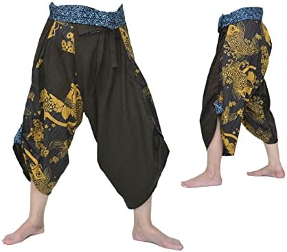 Зреещи Женски Мъжки Йога Нинджа Японски Панталони В стила на Самурая