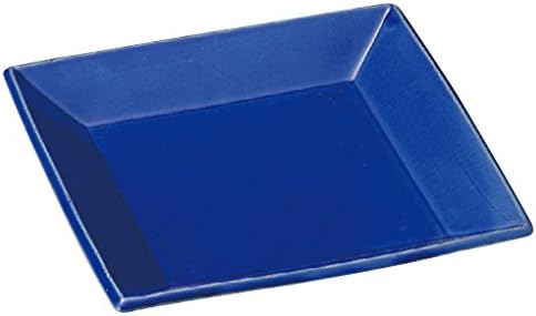 Yamasita Занаятите 21704-468 Черешката Black Blue Earth, Квадратна чиния с размер 6,9 инча (17,5 см), Малки, x 6,9 6,9 x 1,0-инчов