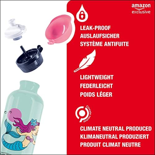 SIGG - Алуминиева детска бутилка за вода - KBT Nixie - Запечатани - Лесно - Не съдържа BPA - Сертифицирани като климатично