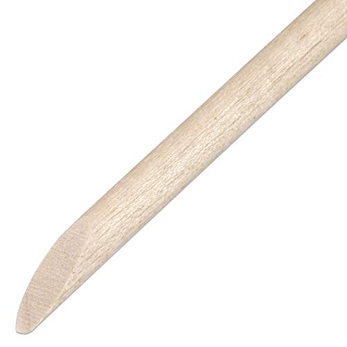 Beauticom Двустранен Дървена пръчка-тласкач за премахване на кожичките - с Острия край и Острата Плосък край - за
