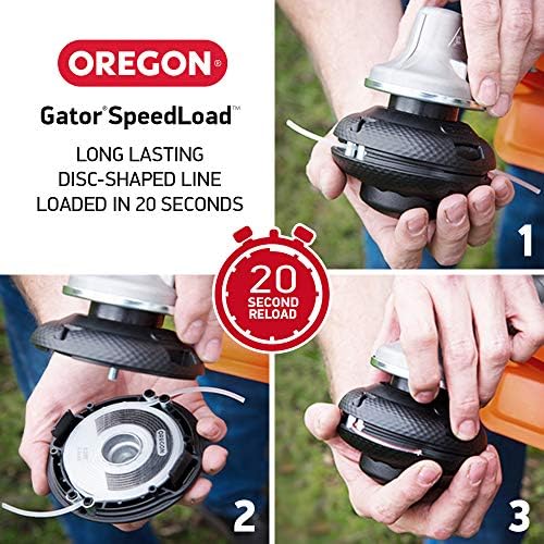 Универсална Тримерна глава и риболов линия Oregon Gator SpeedLoad 4-1/2 за газови Струнни Подстригване и мультиинструментов