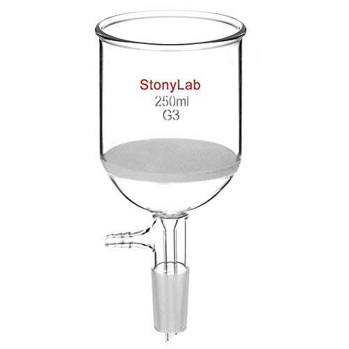Филтърна фуния Бюхнерова borosilicate стъкло StonyLab с глоба фриттой (G3), вътрешен диаметър 94 мм, дълбочина 100 мм,