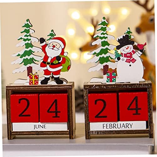NOLITOY на 5 групи Нов Обратното Броене Коледен Маса на Маса Вечерни Офис Украси Календара на Адвент Креативен Интериор Подарък На Година Аксесоари Дома Дата на Дървен