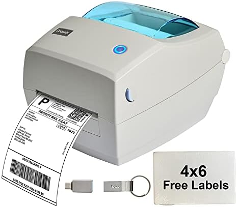 Принтер за етикети Coopaty за , Ebay, USPS, FedEx, Високоскоростен Термотрансферен печат 4x6, Лесна настройка на Windows / Mac с USB Устройство за отпечатване на баркод