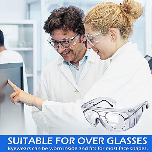 Защитни Очила OXG Върху Очила С защита От замъгляване, Защитни Очила ANSI Z87.1, Предпазни Очила за мъже и Жени