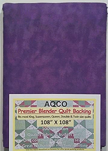 Висококачествена стеганая основа, кръгли, безшевни, лилав цвят, на 108 x 108, от AQCO