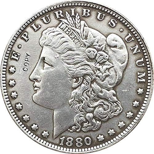 1880-За Доларови Монети Морган САЩ е Копие на Копие на Подарък за Него