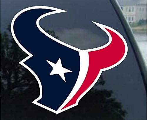 Цветен Стикер с логото на отбора Houston Texans 8 x 8 На колата