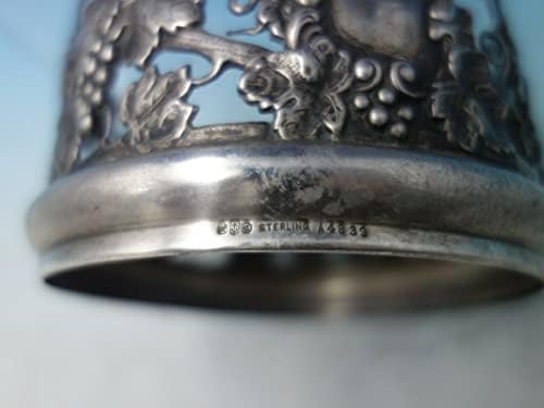 Поставка за шампанско Gorham от сребро с отбелязване A4839 с гроздов мотив c1890 (6167)