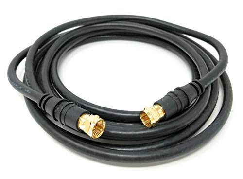 RiteAV 100 метра Коаксиален сателитен кабел RG6/CATV - Завийте На свързания с кабел F-Тип