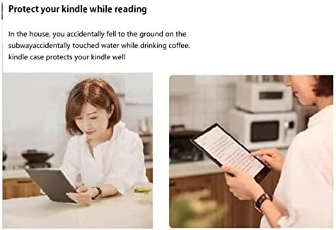 Калъф за Kindle 10-то поколение - Тънък и лек smart-калъф с функция за автоматично преминаване в режим на готовност за Kindle е-Четец с 6-инчов дисплей, 10-то поколение 2019 г. съоб?
