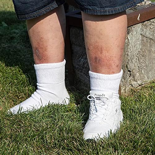 Сверхширокие Медицински (диабет) чорапи на една четвърт от размера (опаковка от 3 броя), Направено в САЩ