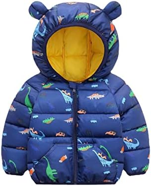 Nagub/Зимни Детски Топло Палто с дълъг ръкав, Hoody с качулка с Анимационни Модел, Палто с цип, водене жив Топло