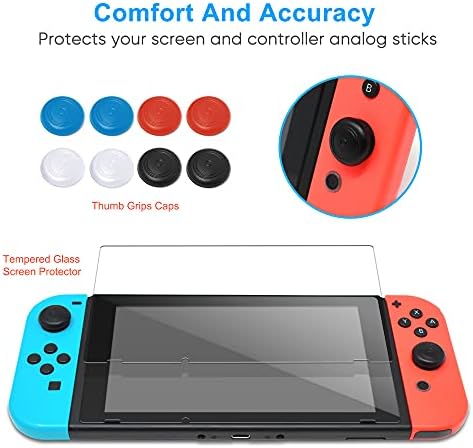 Калъф е Съвместим с Nintendo Switch, подходящ за докинг станция, Защитни Аксесоари Калъф е Съвместим с контролера Joy Против