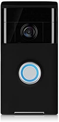 Калъф kwmobile е Съвместим с Кольцевым видеодомофоном (1-во поколение) - Защитен силиконов калъф Черен цвят