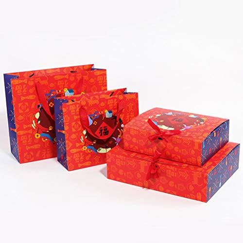 UPKOCH 6 бр., Подарък кутия за Китайската Нова Година, Опаковъчен калъф, Подарък чанта, на Хартиен Контейнер, Чанта за съхранение,