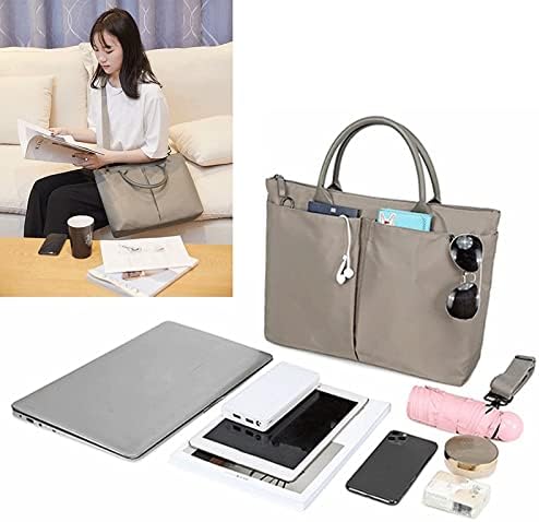 Жена калъф за лаптоп от орехово дърво, чанта за лаптоп на рамото, чанта за лаптоп 13,3 14 и 15,6 инча, чанта-портфейл, чанта през рамо (Цвят: A, размер: 15 инча)