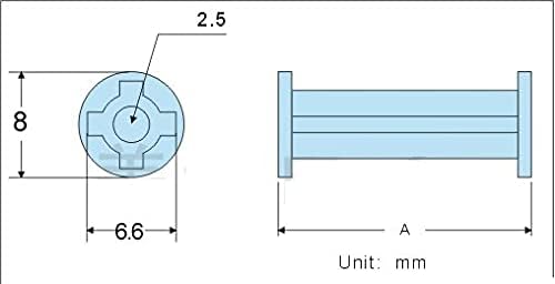 100шт 2,5 мм Найлонов Пластмаса кръгла куха изолиращ распорный ролка abstandhalter Distanzhalter подкрепа стелажи, стелажи