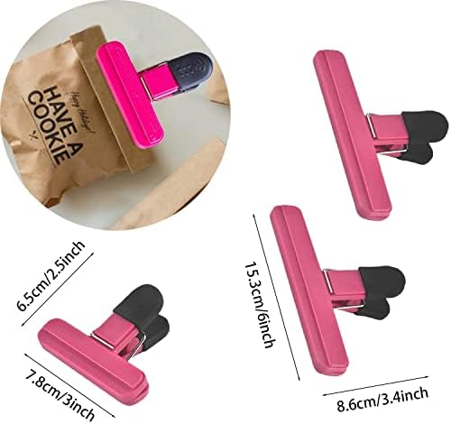 9 Опаковки на различни скоби за пакети, Пластмасова дръжка с плътно затворени, 3 цвята за опаковки за съхранение