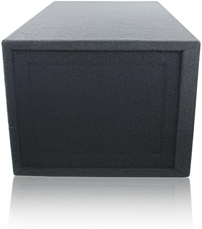 Преносим /Вентилирани корпус на субуфера от МДФ обем 4,0 куб. фута [Черен] за автомобилни говорители (4,0 метра ^ 3 при честота 32 Hz) | Висококачествена конструкция от MDF | П