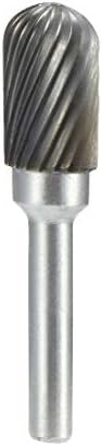 Нов Lon0167 15/32 Корона с отвор за пробиване на 6 мм надеждна ефективност Цилиндър от волфрамов карбид Ротационен Файл инструменти
