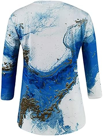 Дамски Ризи/Блузи С Дълъг Ръкав, Многослойни Тениски с кръгло деколте със Средна Дължина, Модерни Пролетни Ежедневни