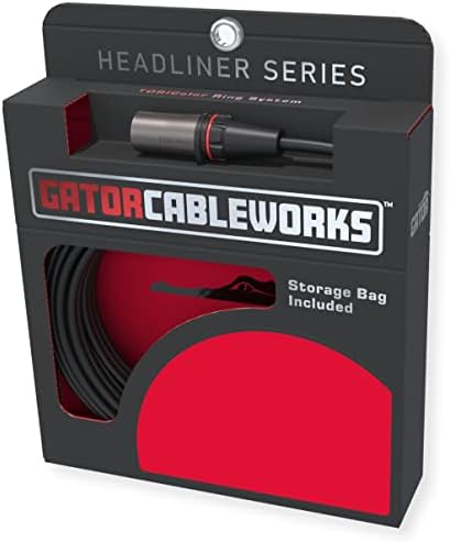 Конструкция от Gator Cases Headliner Series 100 фута кабел за микрофон XLR; (CBW-HDLXLR-CBLE-100)