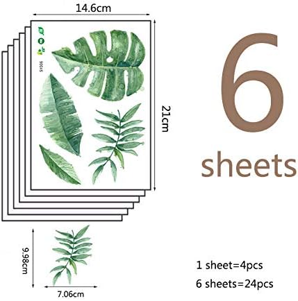 Стенни стикери с растения ARI на МОН за естествен декор на помещения, 6 Стикери с отклеиванием, Сладък и декоративни