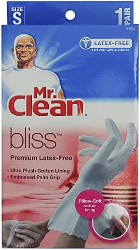 Ръкавици Mr. Clean Bliss Премиум-клас, без латекс, Малки, 1 чифт