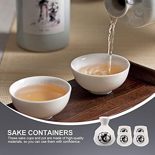 Комплекти Hemoton Набор от прибори за хранене Набор от Японски Чаши за Саке Керамична Чаша за вино Полагане Саке за Традиционното