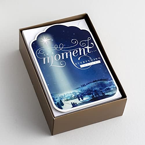 DaySpring - In a Moment - 50 Коледни картички в кутии, NCV (J1479), син