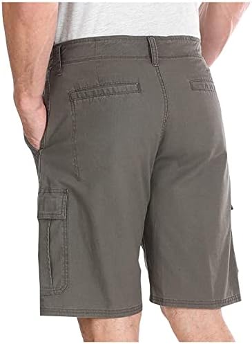 Мъжки къси Панталони-Карго HEHOAH с цип Свободно Cut, Ежедневни Работни Панталони Свободно Намаляване С Множество джобове, Външни